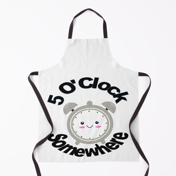 Item preview, Five O'clock Somewhere - Celebrate Cocktail or Happy Hour Kawaii Alarm Clock designed and sold by davidmurtagh.
