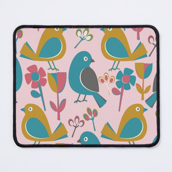 Item preview, MidMod Cheery Birds designed and sold by fullermusings.