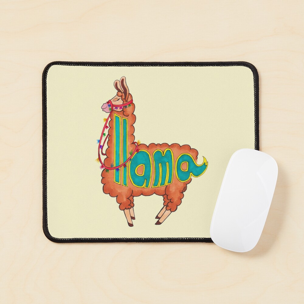 llama mouse pad