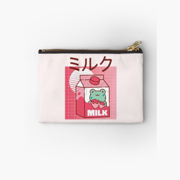 Artikelvorschau, Erdbeermilch Kawaii Frosch Ästhetische Milch entworfen und verkauft von TamGustam.
