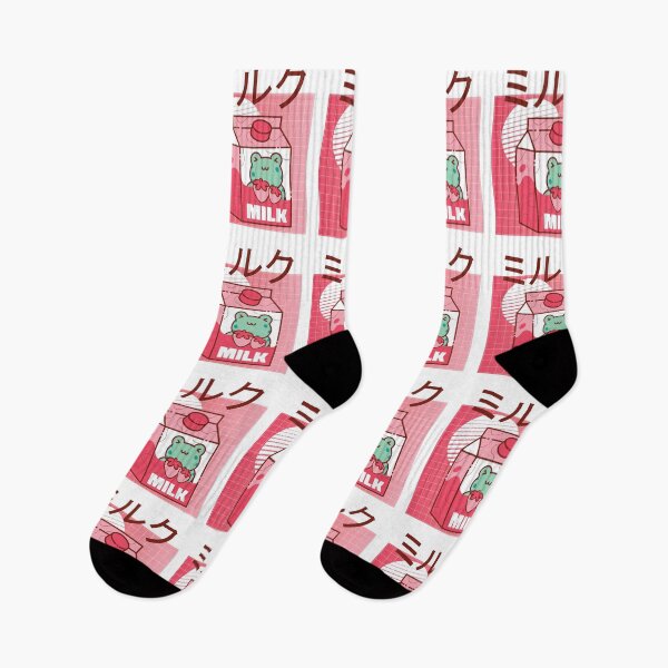 Item preview, Strawberry Milk Kawaii Frog Aesthetic Milk designed and sold by TamGustam.