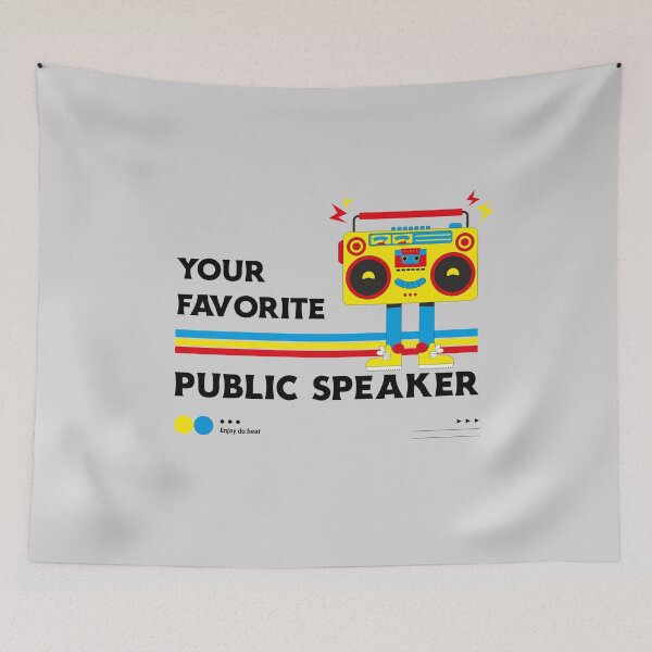Item preview, Your Favorite Public Speaker - Retro Boom Box designed and sold by MnEmzStudio.