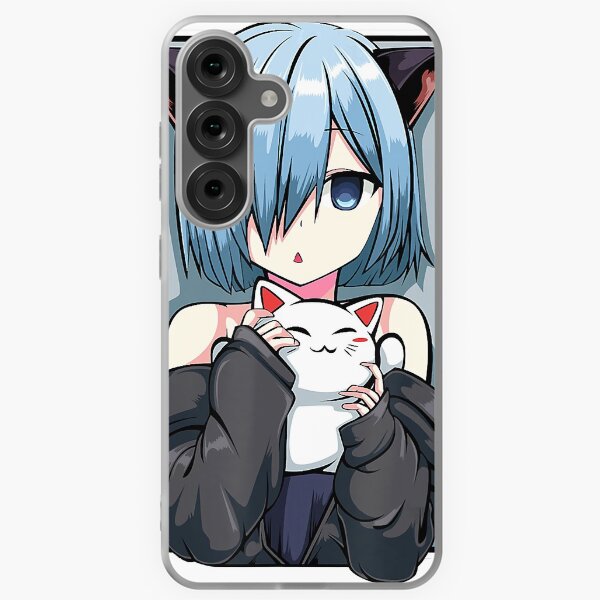 Aperçu de l'œuvre Anime Girl Neko Catgirl Pastel Kawaii Chat Manga Japon Amoureux créée et vendue par SkylarSin.
