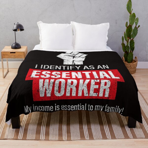 Item preview, i identitfy as an essential worker, my income is essential to my family designed and sold by justplainwords.