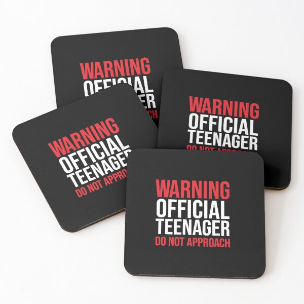 Item preview, Warning Official Teenager Do Not Approach, warning official teenager, super funny gift, mom dad grandma aunt, uncle boy, attitude funny gift idea, boy-girl mom dad designed and sold by adjamine.
