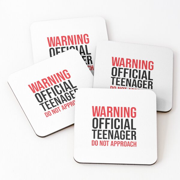 Item preview, Warning Official Teenager Do Not Approach, warning official teenager, super funny gift, mom dad grandma aunt, uncle boy, attitude funny gift idea, boy-girl mom dad designed and sold by adjamine.