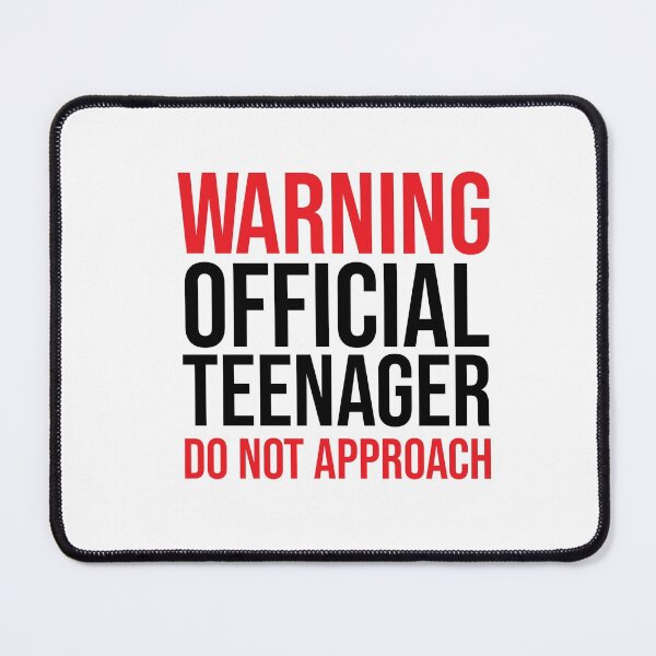 Item preview, Warning Official Teenager Do Not Approach, warning official teenager, super funny gift, mom dad grandma aunt, uncle boy, attitude funny gift idea, boy-girl mom dad designed and sold by adjamine.