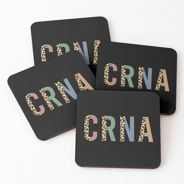 Item preview, CRNA Nurse Anesthetist Cheetah print typography | Nurse Anesthetist | Gifts for Anesthesiologists  designed and sold by Violet Treasures.