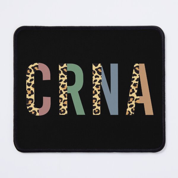 Item preview, CRNA Nurse Anesthetist Cheetah print typography | Nurse Anesthetist | Gifts for Anesthesiologists  designed and sold by Violet Treasures.
