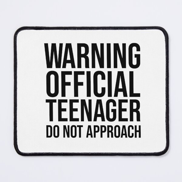 Item preview, Warning Official Teenager Do Not Approach, warning official teenager, super funny gift, mom dad grandma aunt, uncle boy, attitude funny gift idea, boy-girl mom dad designed and sold by adjamine.