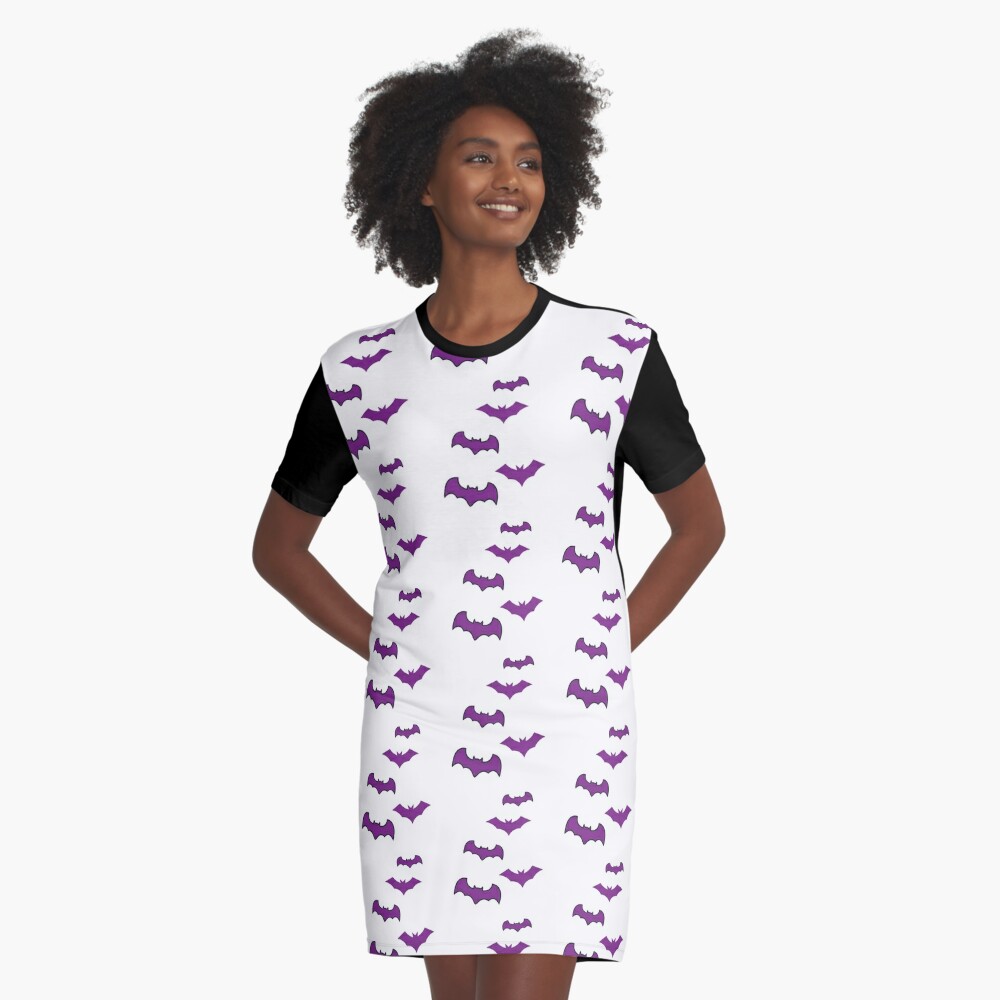 purple bats flying pattern - Halloween Art Board Print for Sale