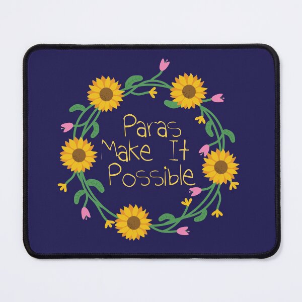 Item preview, Paraprofessionals Make It Possible Sunflower Wreath designed and sold by Kirsten Uecker.