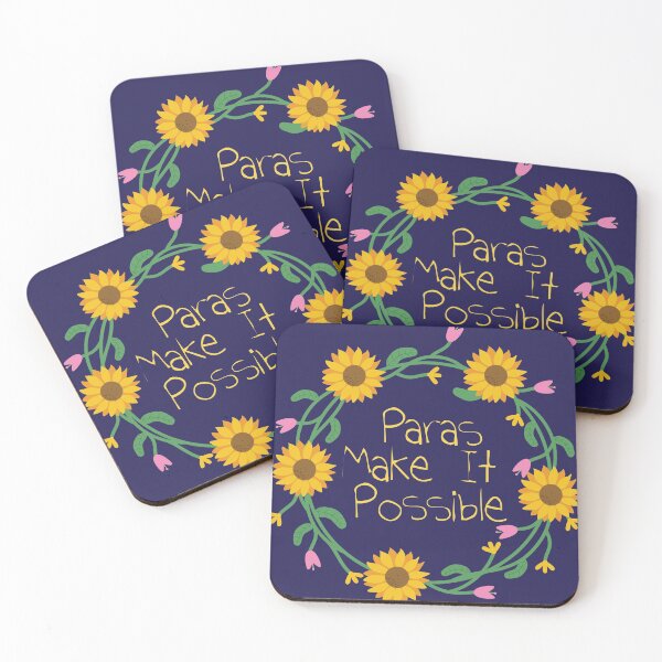 Item preview, Paraprofessionals Make It Possible Sunflower Wreath designed and sold by Kirsten Uecker.