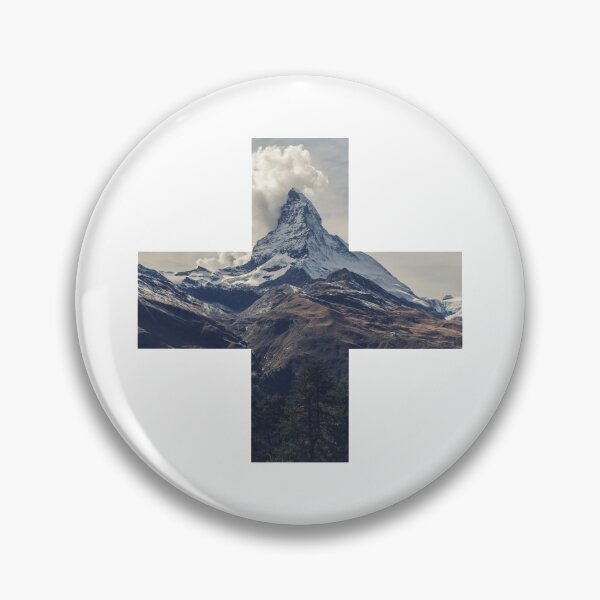 Artikelvorschau, Matterhorn Berg Alpen Schweiz Kreuz Flagge entworfen und verkauft von Mila1946.