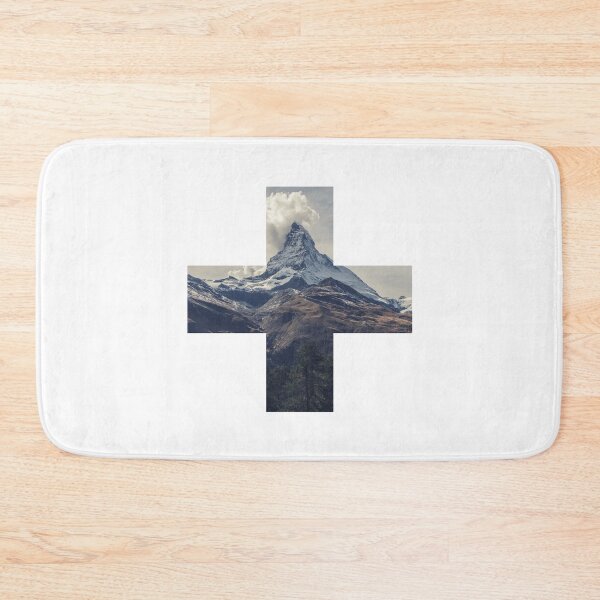 Artikelvorschau, Matterhorn Berg Alpen Schweiz Kreuz Flagge entworfen und verkauft von Mila1946.