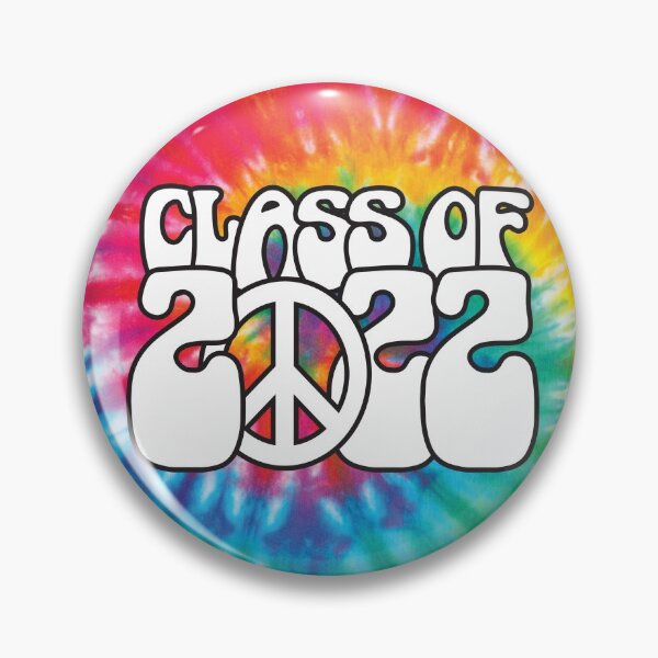 Item preview, Tie Dye Class of 2022 Peace Sign designed and sold by prettyletters.