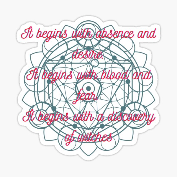 Item preview, a discovery of witches slogan - a discovery of witches designed and sold by Happy-and-Free.