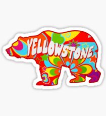 Tie Dye Yellowstone National Park Bear Sticker