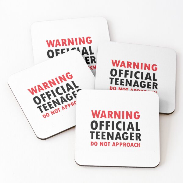 Item preview, Warning Official Teenager Do Not Approach, warning official teenager, super funny gift, mom dad grandma aunt, uncle boy, attitude funny gift idea, boy-girl mom dad designed and sold by adjamine.