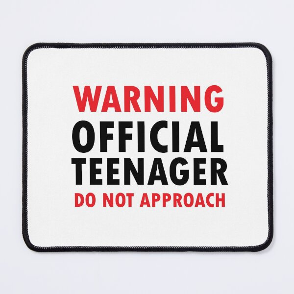 Item preview, Warning Official Teenager Do Not Approach, warning official teenager, super funny gift, mom dad grandma aunt, uncle boy, attitude funny gift idea, boy-girl mom dad designed and sold by adjamine.