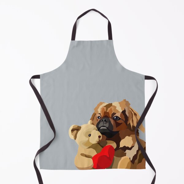 Item preview, Pekingnese and Teddy Bear Dog Portrait Digital Illustration designed and sold by sherylwylie.