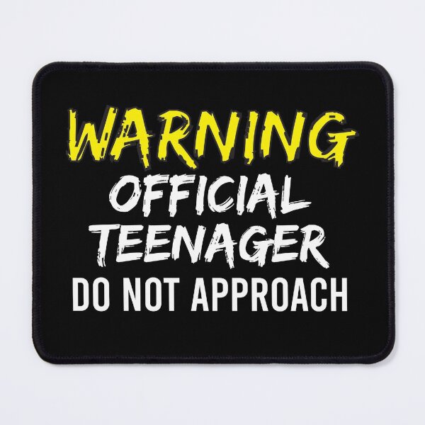 Item preview, Warning Official Teenager Do Not Approach, warning official teenager, super funny gift, mom dad grandma aunt, uncle boy, attitude funny gift idea, boy-girl mom dad designed and sold by adjamine.