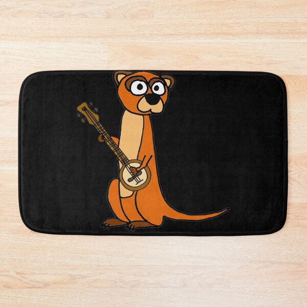 Item preview, Funny Meerkat Playing Banjo Cartoon designed and sold by Nature's Fancy.