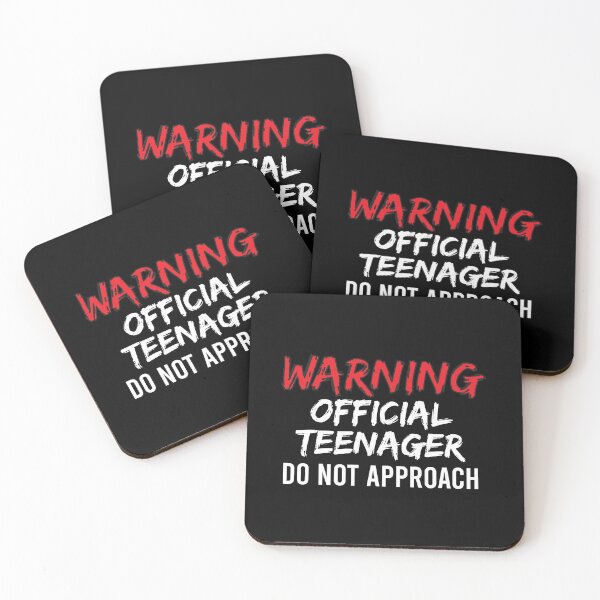 Item preview, Warning Official Teenager Do Not Approach, warning official teenager, super funny gift, mom dad grandma aunt, uncle boy, attitude funny gift idea, boy-girl mom dad designed and sold by adjamine.