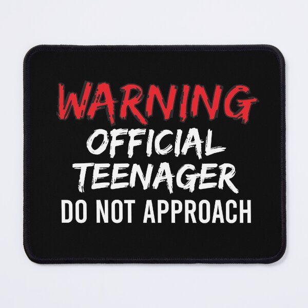Item preview, Warning Official Teenager Do Not Approach, warning official teenager, super funny gift, mom dad grandma aunt, uncle boy, attitude funny gift idea, boy-girl mom dad designed and sold by adjamine.