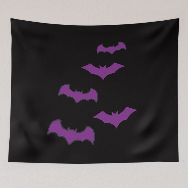 Item preview, purple bats flying pattern - Halloween designed and sold by Jessi-Sketches.