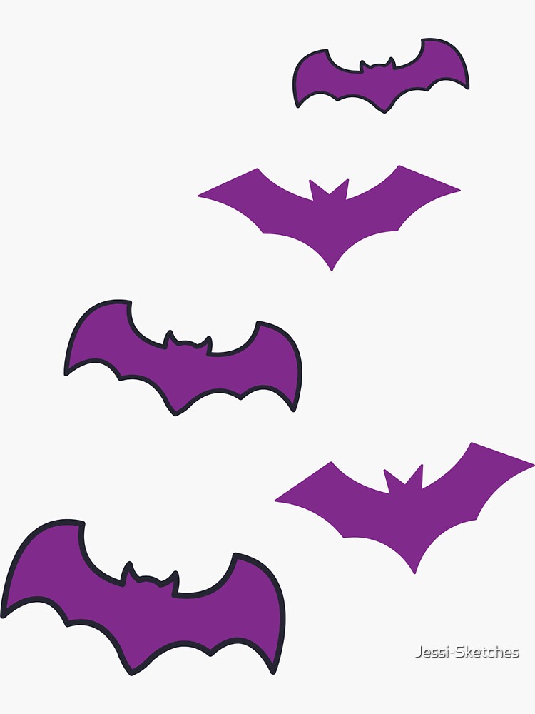 purple-bats-flying-pattern-halloween-sticker-for-sale-by-jessi-sketches-redbubble