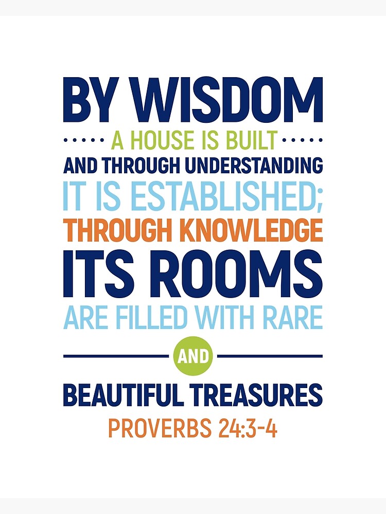 Through Wisdom a House is Built {Wood Board} Through Wisdom a House is Built {Wood Board}
