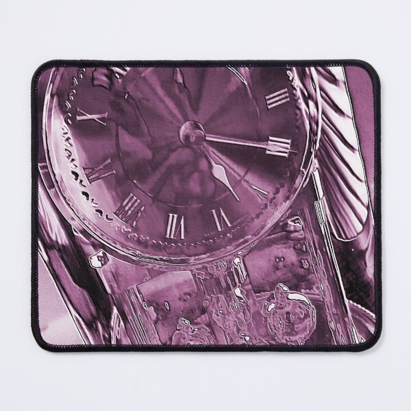 Item preview, Purple Glass Clock designed and sold by Korroby.