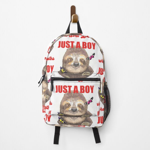 Item preview, Just A Boy Who Loves piles of Sloths and Butterflies designed and sold by TJHstudio.