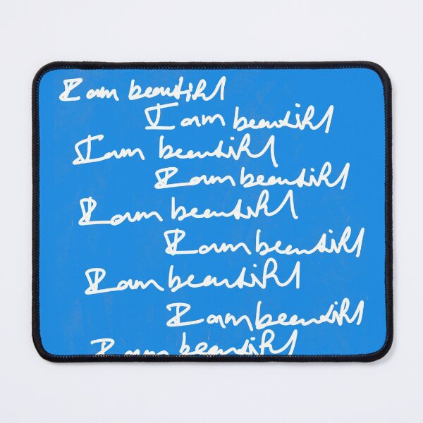 Item preview, I Am Beautiful - In Brilliant Peppermint Blue designed and sold by Rachel Sherman.