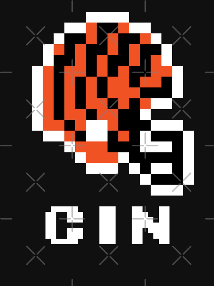 Cincinnati Bengals (Tecmo Super Bowl Football Helmet) Essential T