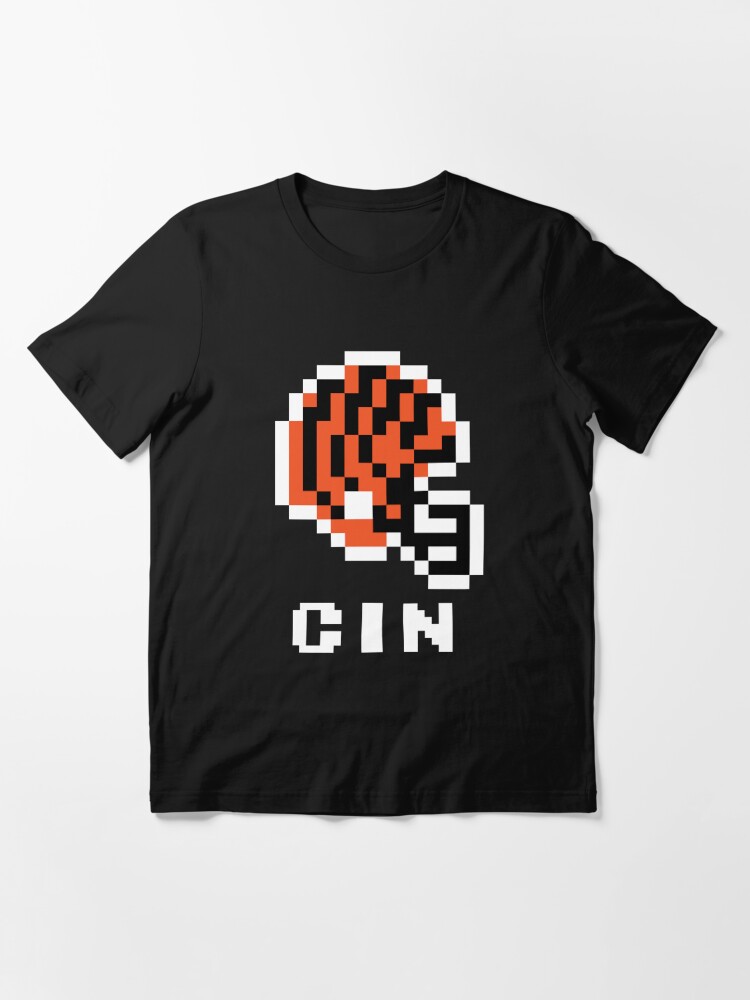 Cincinnati Bengals (Tecmo Super Bowl Football Helmet)' Essential T-Shirt  for Sale by TheArmorsmith