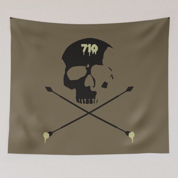 Item preview, Black 710 Skull with crossed dab tools -Stoner Dabs Wax THC Concentrates  designed and sold by YomeHayin.
