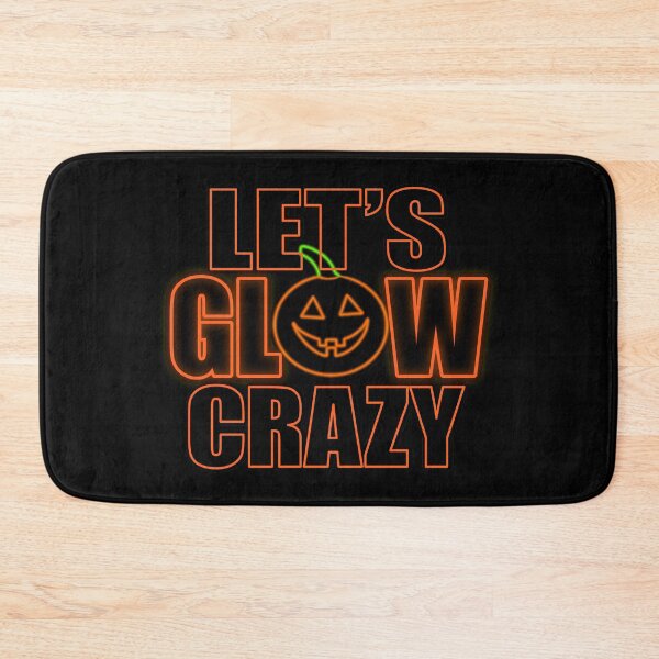 Item preview, Let's Glow Crazy Orange Pumpkin Head designed and sold by that5280lady.