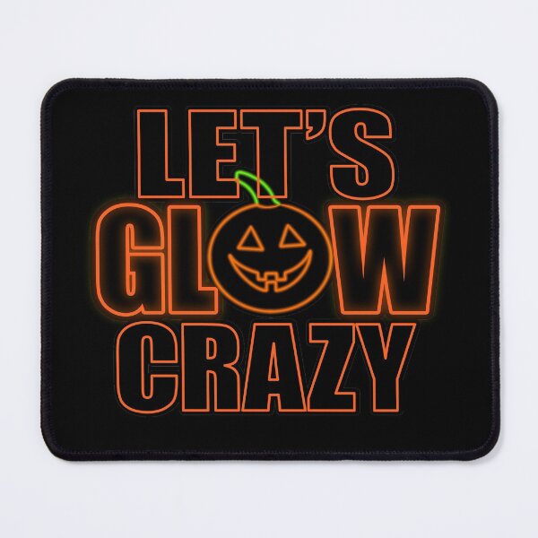 Item preview, Let's Glow Crazy Orange Pumpkin Head designed and sold by that5280lady.