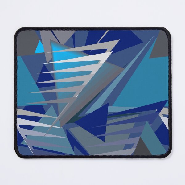 Item preview, Abstract avant-garde ornament in blue designed and sold by Nata-V.