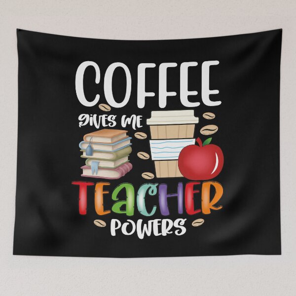 Item preview, Coffee Gives Me Teacher Powers Funny Teacher designed and sold by GINIART.