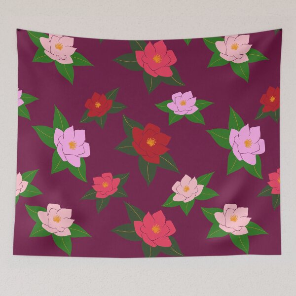 Item preview, Camellia Flower Art Pattern designed and sold by thecooltable.