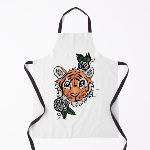 Item preview, Tiger and White Roses designed and sold by BioLushGraphics.