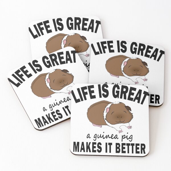 Item preview, Life is Great - A Guinea Pig Makes it Better designed and sold by IceCreamPiggies.