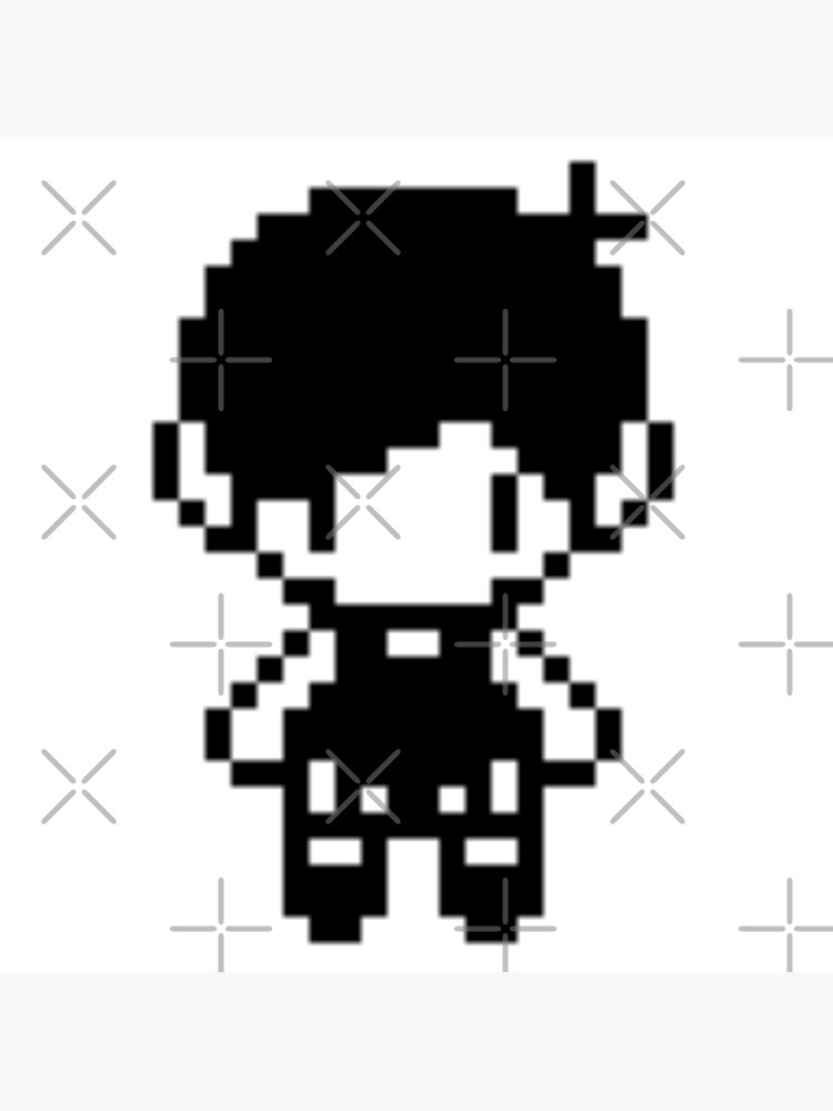 Stranger from omori pixel art