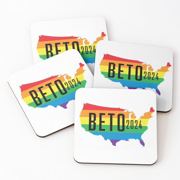 Item preview, Beto 2024 LGBTQ / LGBT Rainbow Flag: Beto Orourke For President Campaign designed and sold by YikesForever.