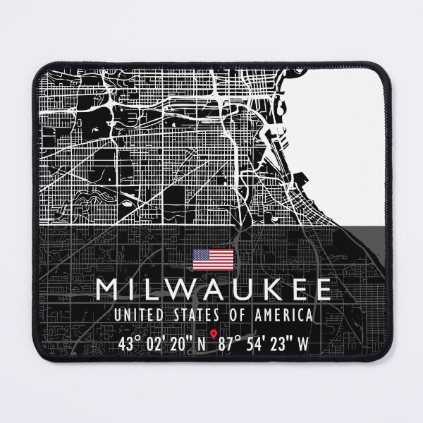 Item preview, MILWAUKEE MAP USA designed and sold by hatimelhag.