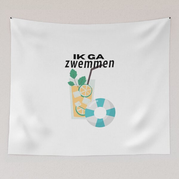Item preview, Ik ga zwemmen in Bacardi Lemon designed and sold by Zoef-Design.
