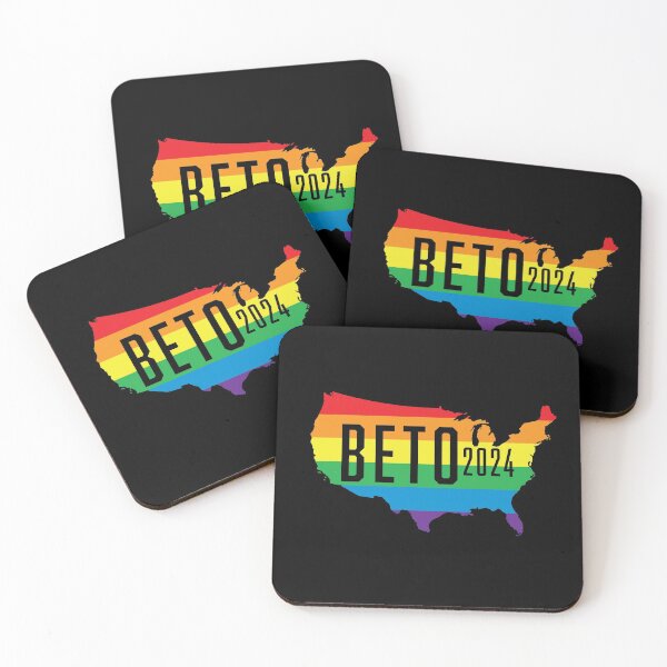 Item preview, Beto 2024 LGBTQ / LGBT Rainbow Flag: Beto Orourke For President Campaign designed and sold by YikesForever.